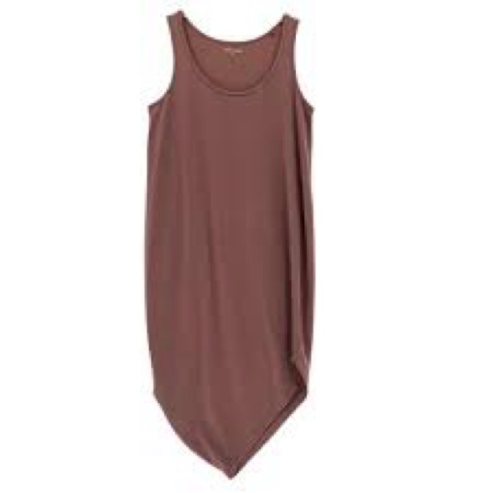 NWT Universal Standard Iconic Geneva Asymmetric Tank Dress Brown 34/36 Casual